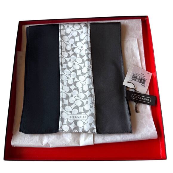 NWT Vintage Coach Hamptons 100% Silk Scarf w/ Box – 60” x 7”